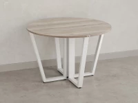 Круглый стол на U-образных опорах 1500x1500x750 RM188-15x15 Дуб Маувелла/Белый