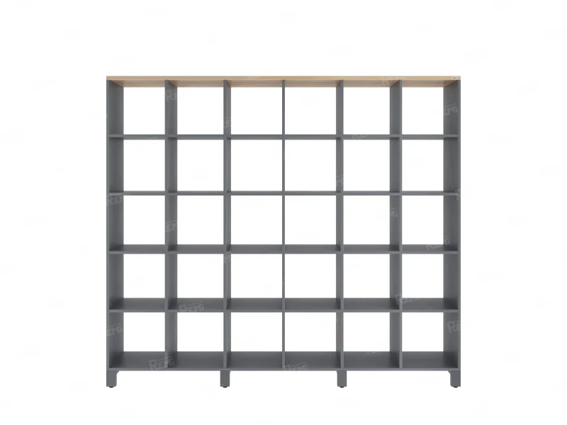 Стеллаж, 30 ячеек 2250х370х1980 RM143-225x37 Вяз Швейцарский светлый/Серый