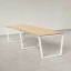 Cтол для переговоров, на V-обазном каркасе 2200x1000x750 RM082-220x100 Вяз Швейцарский светлый/Белый