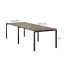 Cтол для переговоров, на П-образном каркасе 2200x1400x750 RM080-220x140 Дуб Апрельский шоколад/Черный