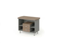 BRL RB074-100x60 Тумба сервисная на цокольных опорах 1000х600х760 Шорвуд/Серый вулканический