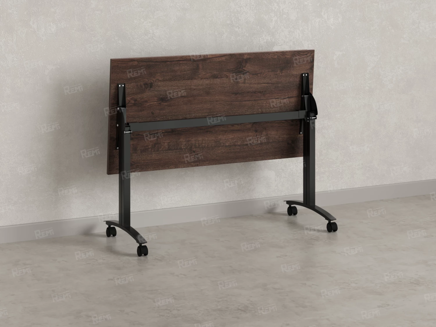 Стол складной, мобильный 1200x600x750 RM011-12x6 Дуб Апрельский шоколад/Черный