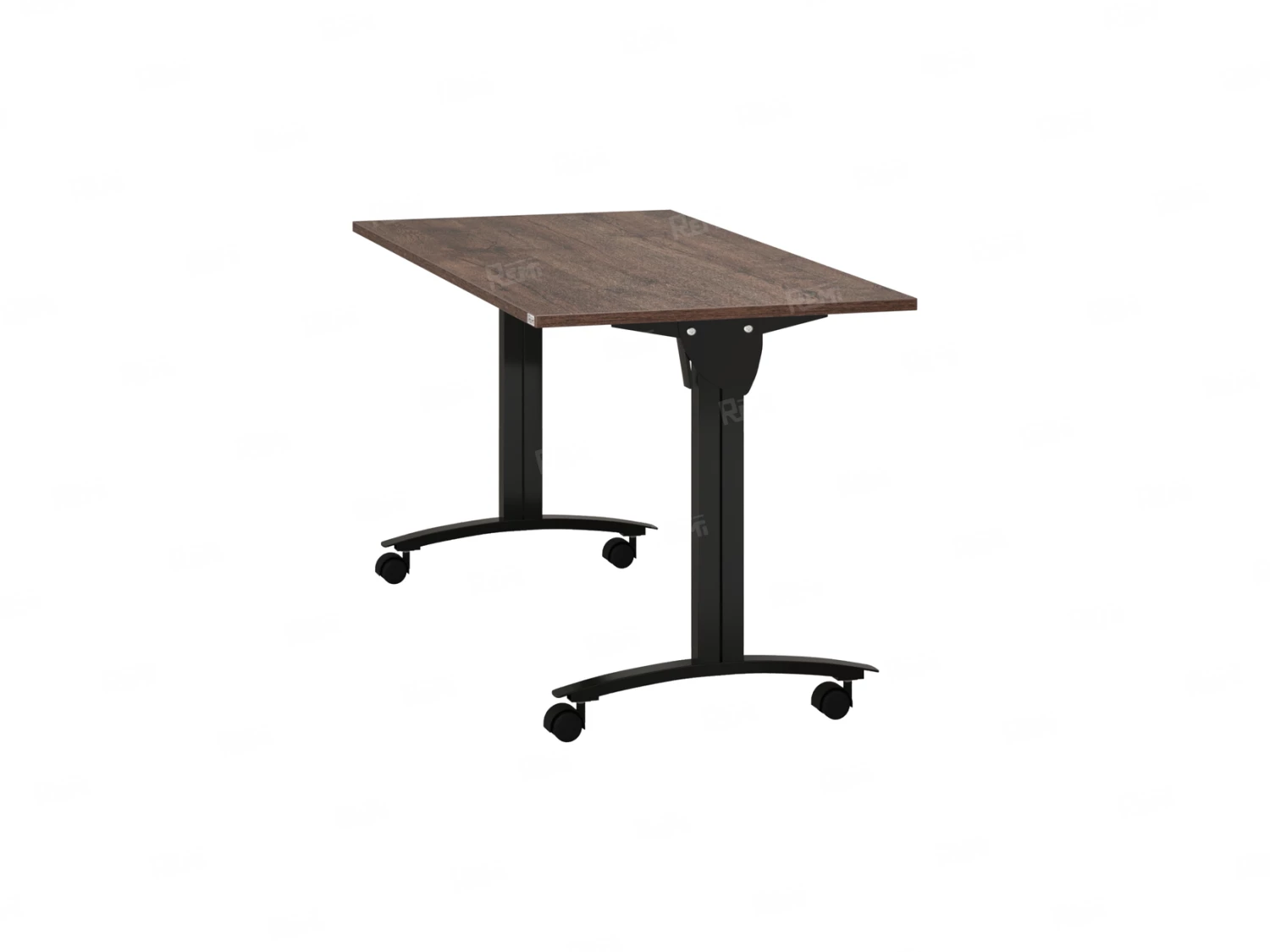 Стол складной, мобильный 1200x600x750 RM011-12x6 Дуб Апрельский шоколад/Черный
