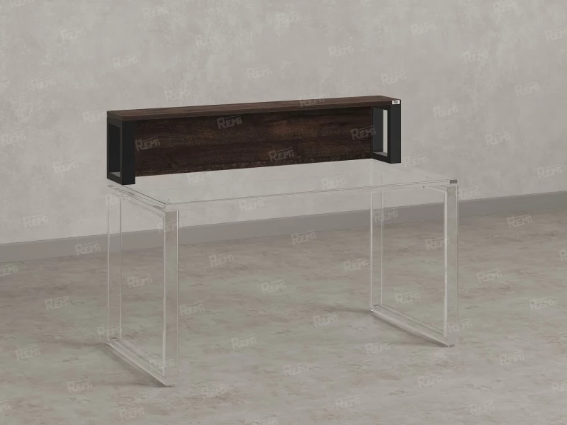 Надстройка для стола 800x200x300 RM208-80x40 Дуб Апрельский Шоколадный/Черный