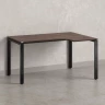 Стол угловой, П-опора, правый 1600x600/900x750, RM052-16x6-9 Дуб Апрельский шоколад/Черный