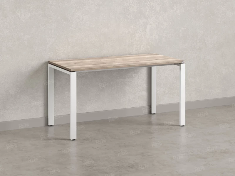 Стол прямой на П-образных опорах 1000x600x750 RM001-10x6 Дуб Маувелла/Белый