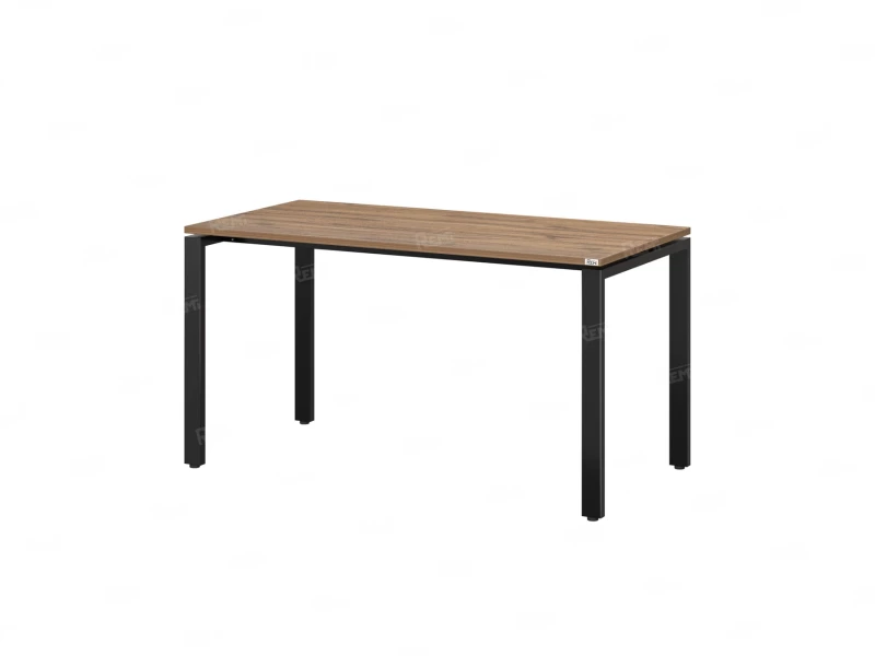 Стол прямой на П-образных опорах 1800x700x750 RM001-18x7 Дуб Юстус/Черный