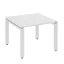 Журнальный стол с полкой 1200x600x550 RM183-12x6 Белый/Белый