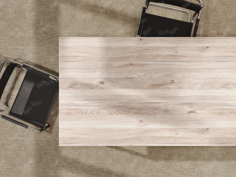 Стол прямой с тумбой R, ЛДСП экран, О-опора 2000x1400x750 RM012R-20x7 Дуб Маувелла/Белый