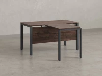 Стол с брифингом на П-образных опорах с экраном ЛДСП RM044-16x6 1600x2200x750 Дуб Апрельский шоколад/Серый