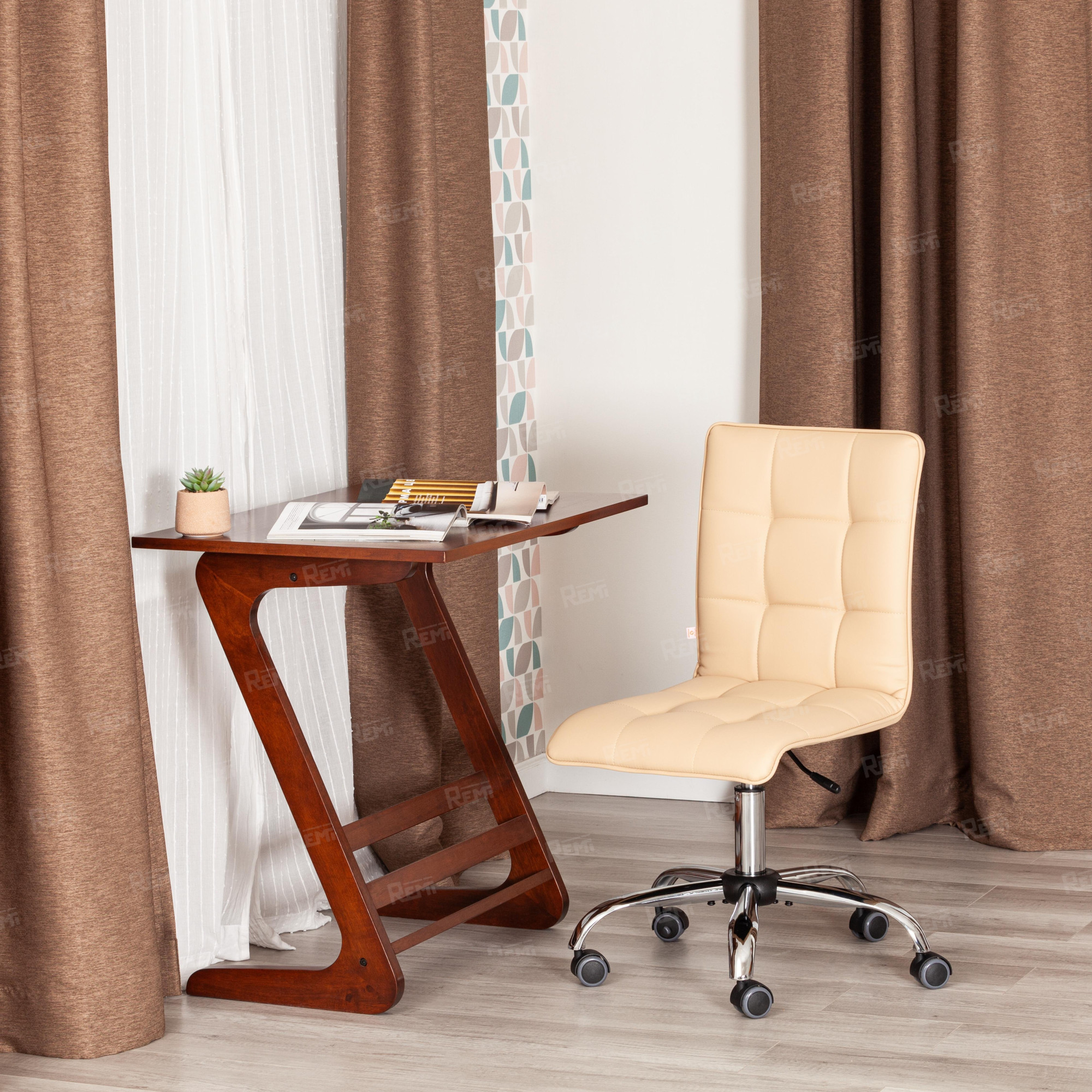 Кресло ZERO Бежевый/Бежевый, Экокожа (арт. 12248)