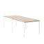 Cтол для переговоров, на П-образном каркасе 2200x1400x750 RM080-220x140 Дуб Маувелла/Белый