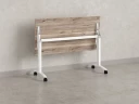 Стол складной, мобильный 1200x600x750 RM011-12x6 Дуб Маувелла/Белый