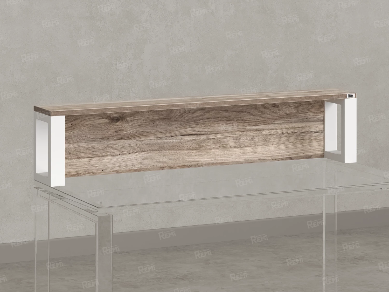 Надстройка для стола 800x200x300 RM208-80x40 Дуб Маувелла/Белый