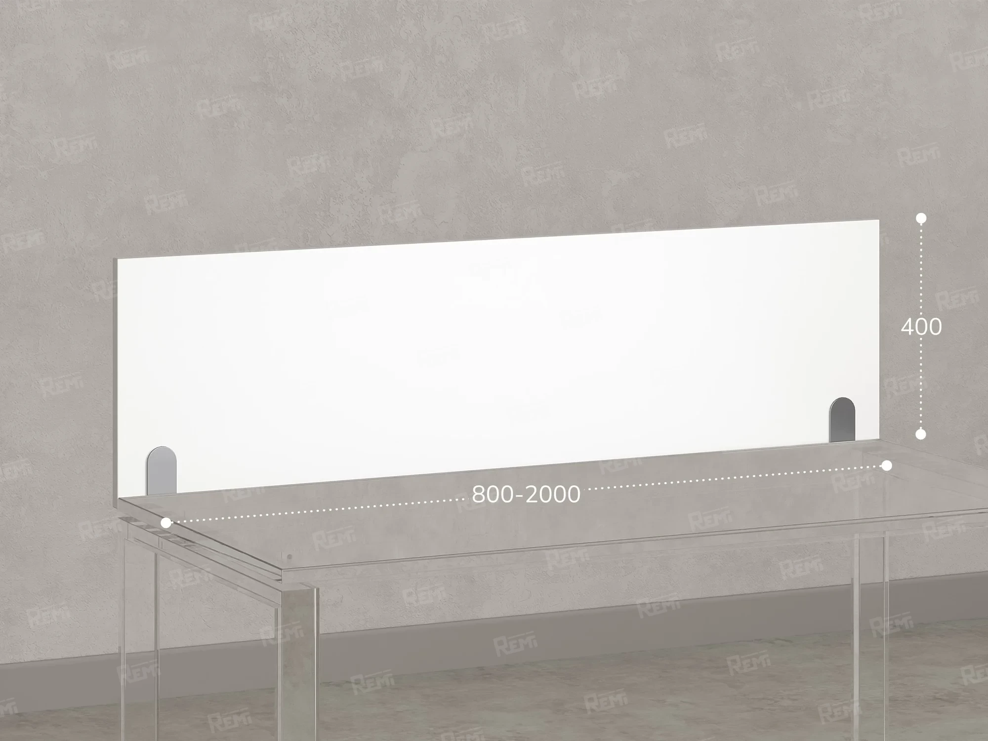 Экран-перегородка ЛДСП 1400x16x400 RM206-140x40 Белый