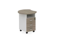 BRL RB087-64х70L Тумба приставная левая 640х700х740 Шорвуд/Белый