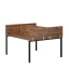 Бенч-система, 2 рабочих места, 5 ЛДСП экранов 1200x1200x750 RM165-4-12x12 Дуб Юстус/Черный