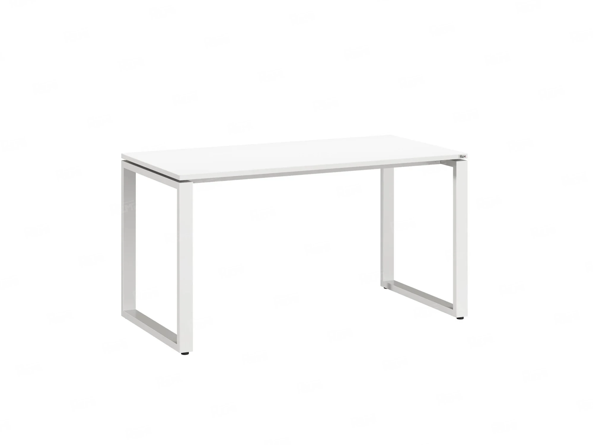 Стол прямой на O-образных опорах 800x600x750 RM002-8x6 Белый/Белый