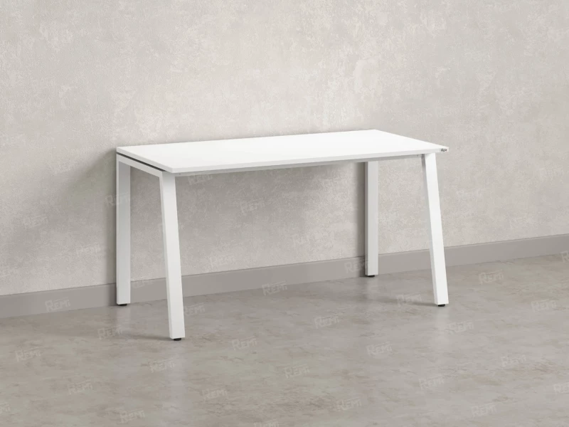 Стол прямой на Л-образных опорах 2000x700x750 RM004-20x7 Белый/Белый
