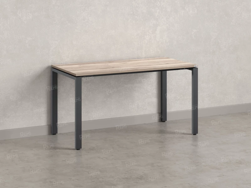 Стол прямой на П-образных опорах 800x800x750 RM001-8x8 Дуб Маувелла/Серый