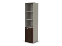 Шкаф узкий, RAC059 полуоткрытый правый 45,1x44,8x198,2см Дуб Термо/Серый камень, Серия Аккорд / Accord