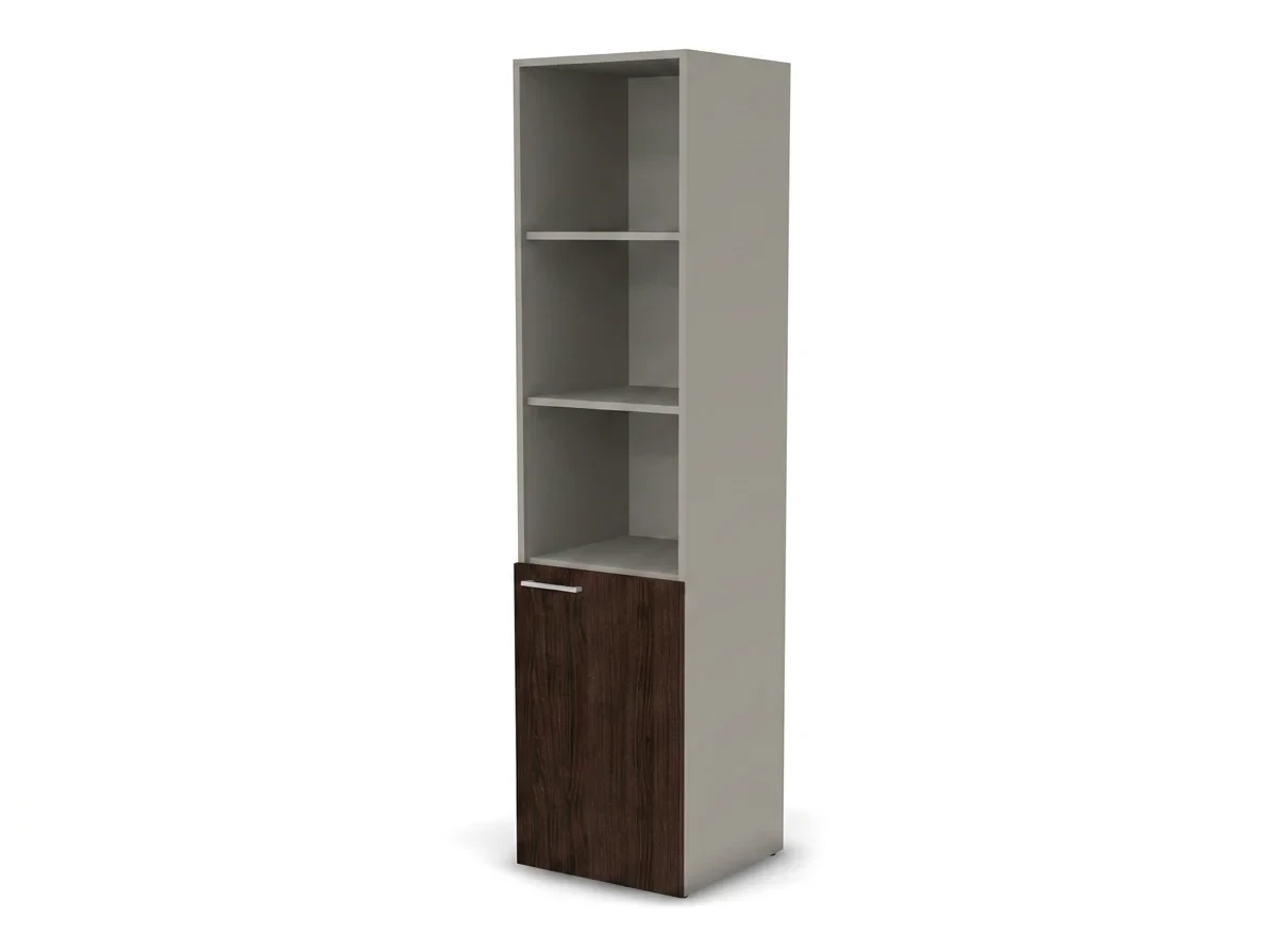 Шкаф узкий, RAC059 полуоткрытый правый 45,1x44,8x198,2см Дуб Термо/Серый камень, Серия Аккорд / Accord. Серия Аккорд / Accord. Серия Аккорд / Accord