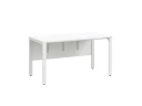 Стол прямой на П-образных опорах, экран ЛДСП 1800x700x750 RM005-18x7 Белый/Белый