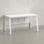 Стол прямой, Л-опора, экран ЛДСП,парящая стол-ца 1800x600x750 RM009-18x6 Белый/Белый