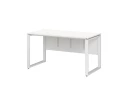 Стол прямой, О-опоры, экран ЛДСП,парящая стол-ца 1600x800x750 RM008-16x8 Белый/Белый