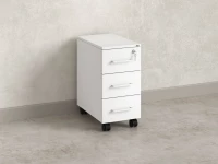 Тумба мобильная,3 ящика 300x500x600 RM123-30x50 Белый/Белый