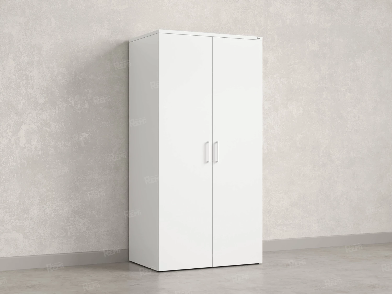 Гардероб, на регулируемых опорах, штанга, 1 полка 900x600x1800 RM159-90x60 Белый/Белый