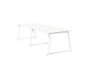 Cтол для переговоров, на A-обазном каркасе 2200x1250x750 RM083-220x125 Белый/Белый