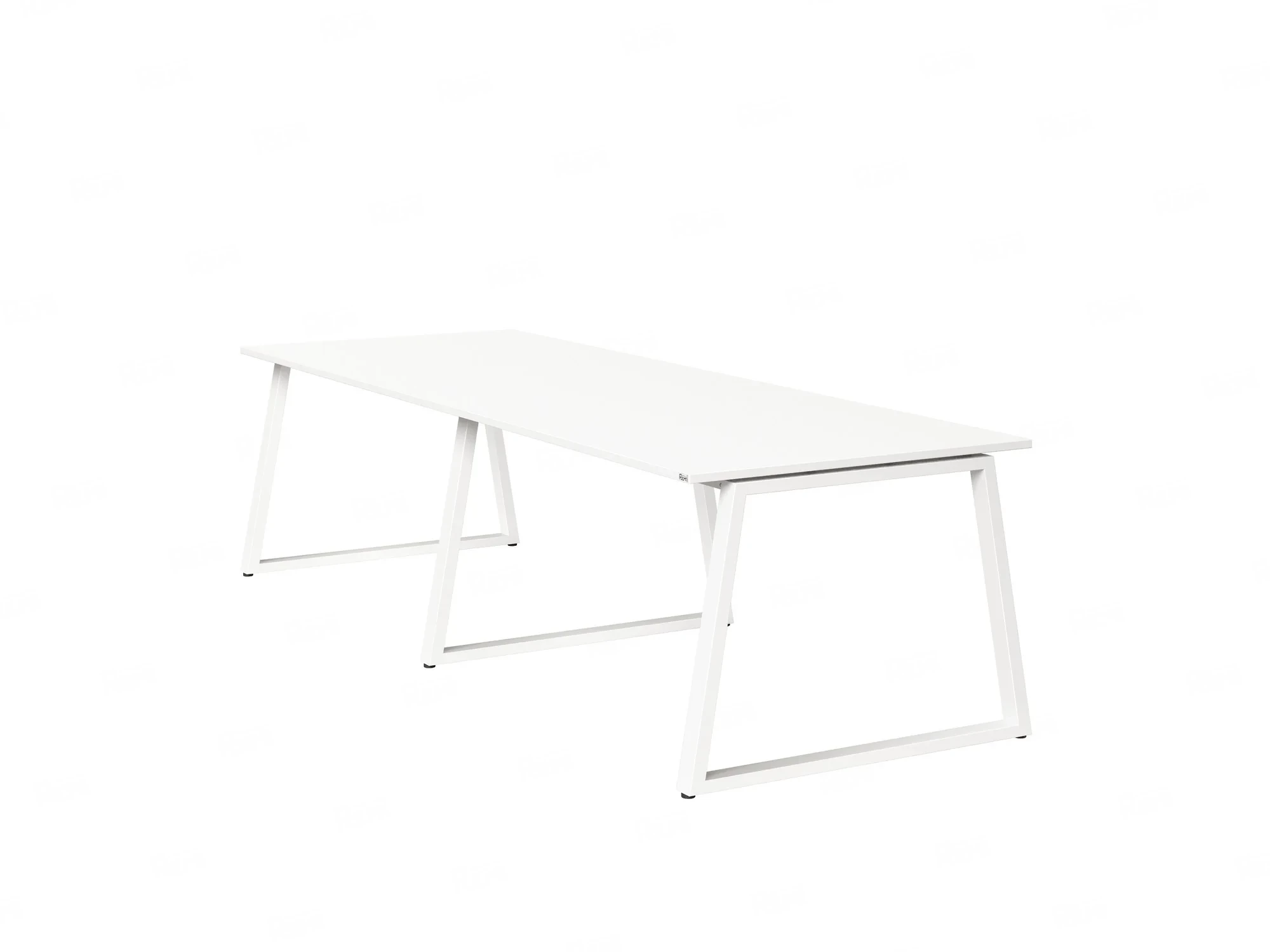 Cтол для переговоров, на A-обазном каркасе 2500x1200x750 RM083-250x120 Белый/Белый