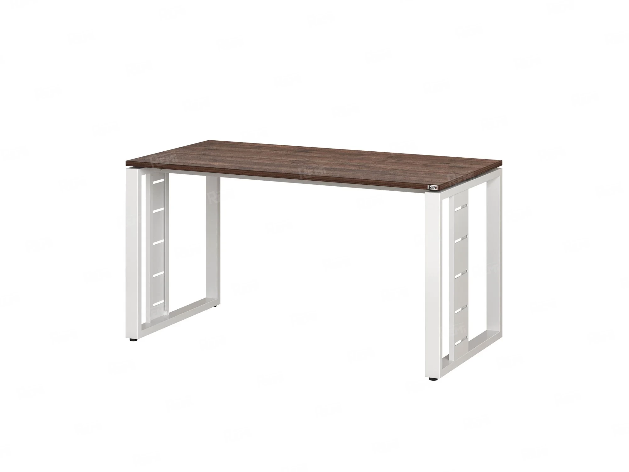 Стол прямой на О-образных опорах 1600x800x750 RM040-16x8 Дуб Апрельский шоколад/Белый