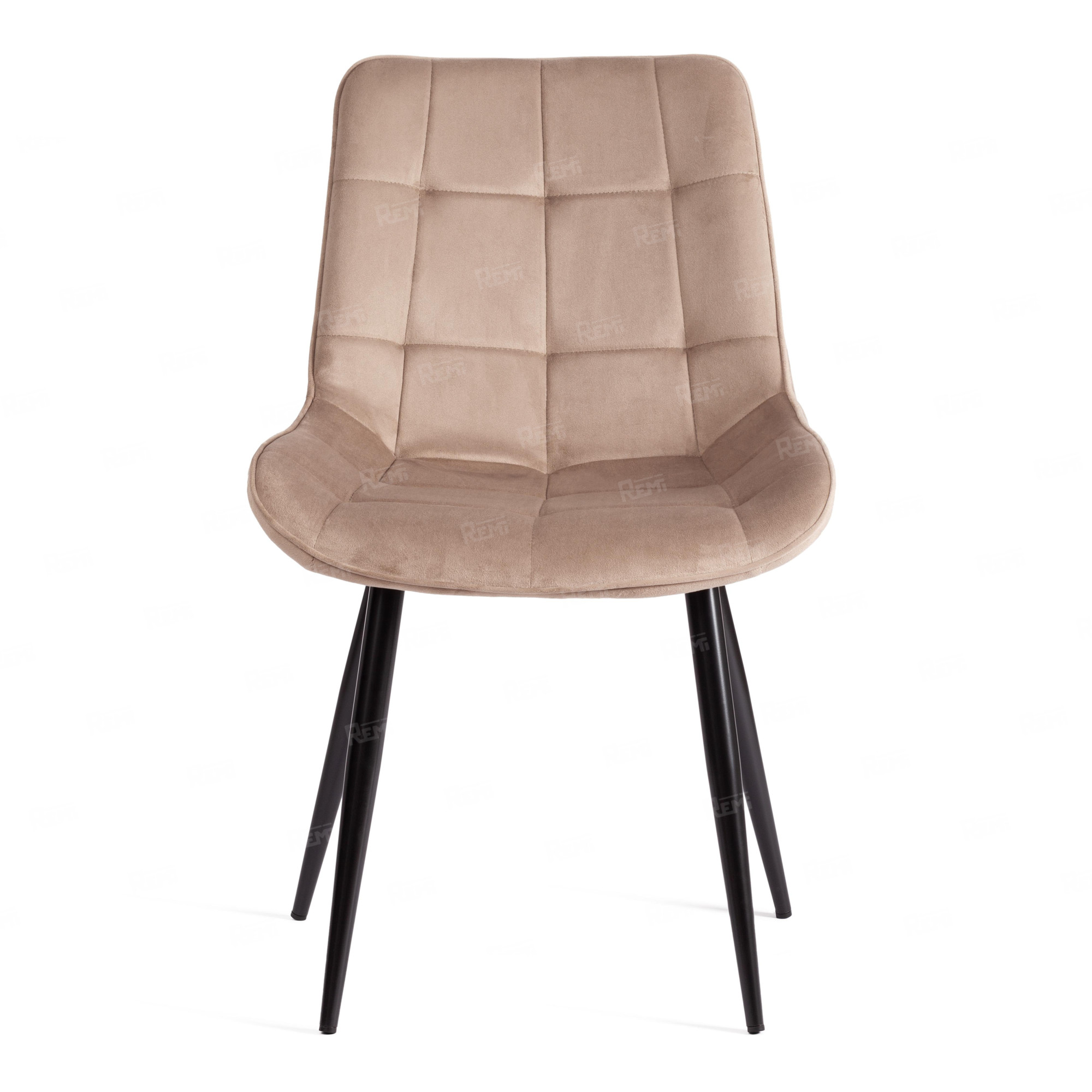 Стул ABRUZZO ( mod. 8060 ) Бежевый/Бежевый, Велюр (арт. 21390)