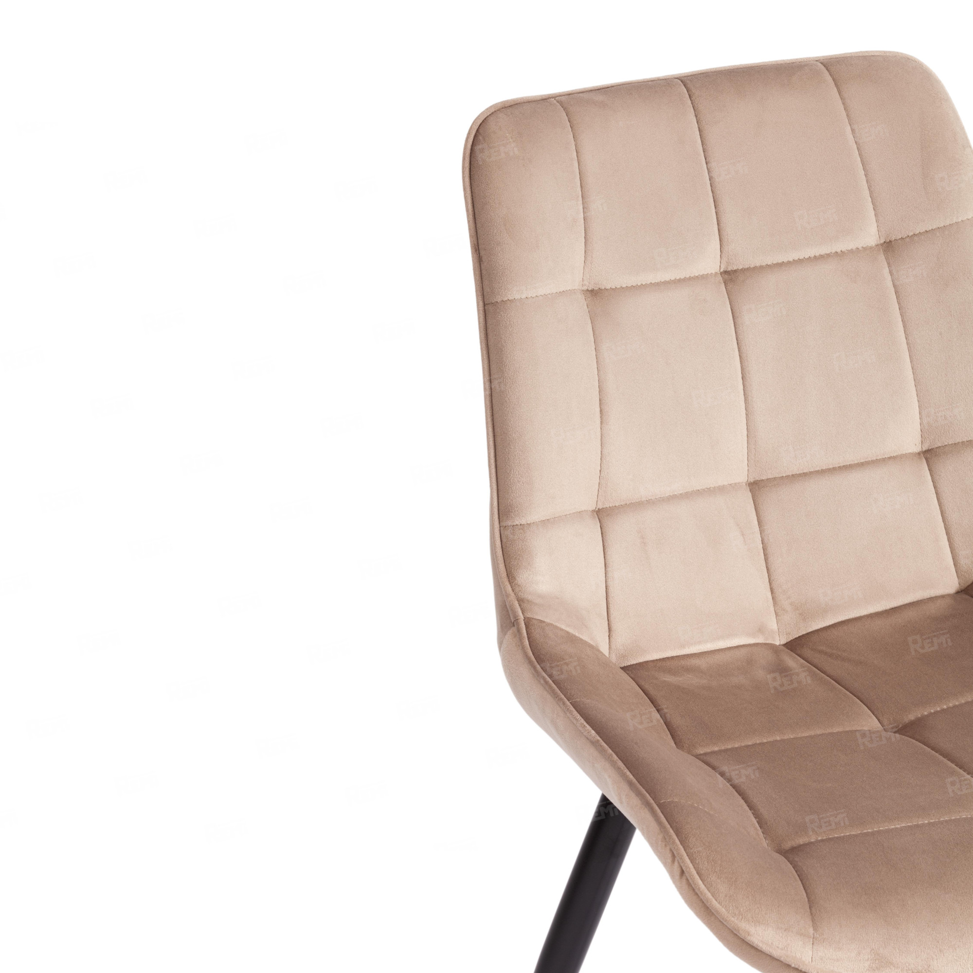 Стул ABRUZZO ( mod. 8060 ) Бежевый/Бежевый, Велюр (арт. 21390)