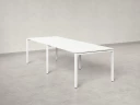 Cтол для переговоров, на П-образном каркасе 2100x1450x750 RM080-210x145 Белый/Белый