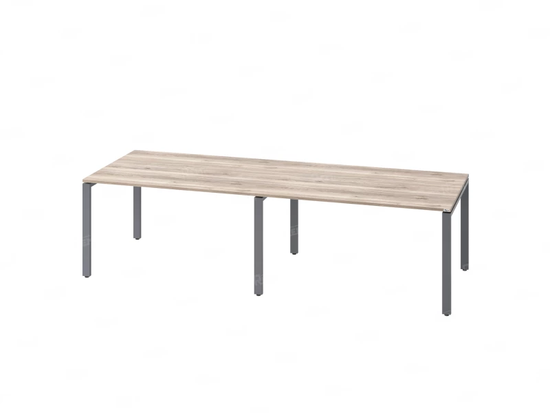 Cтол для переговоров, на П-образном каркасе 2200x1400x750 RM080-220x140 Дуб Маувелла/Серый