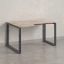 Стол угловой, О-опора, левый 1400x600/900x750, RM055-14x6-9 Дуб Маувелла/Серый