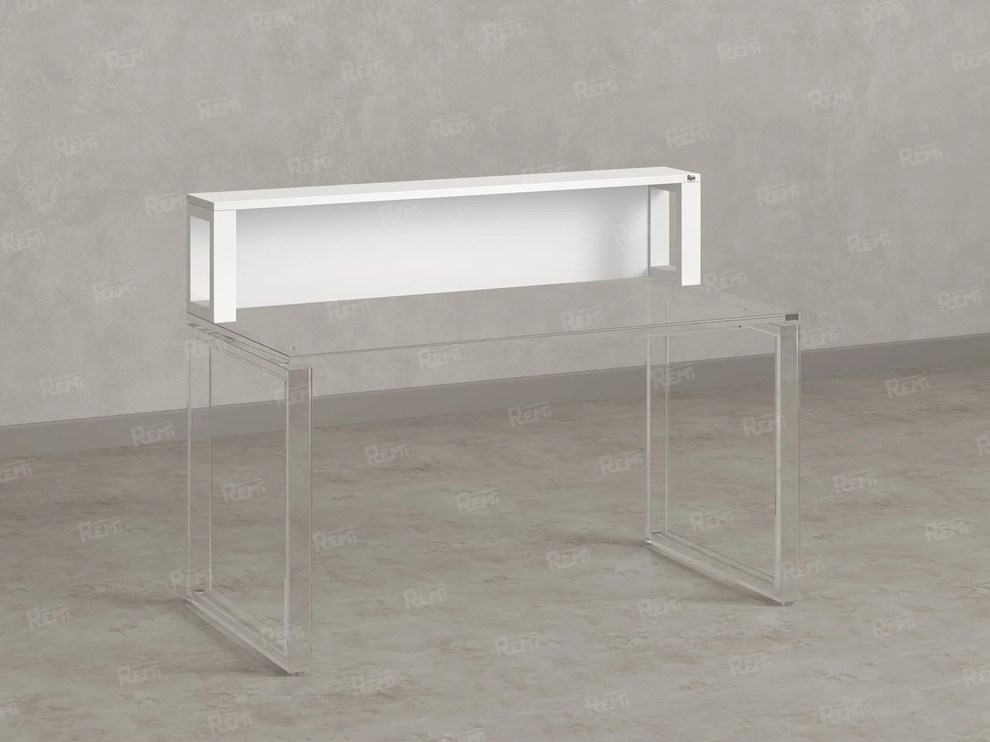 Надстройка для стола 1000x200x300 RM208-100x40 Белый/Белый