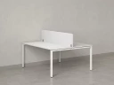 Бенч-система, 2 рабочих места, с одним тканевым экраном 1800x1600x750 RM165-1-18x16 Белый/Белый