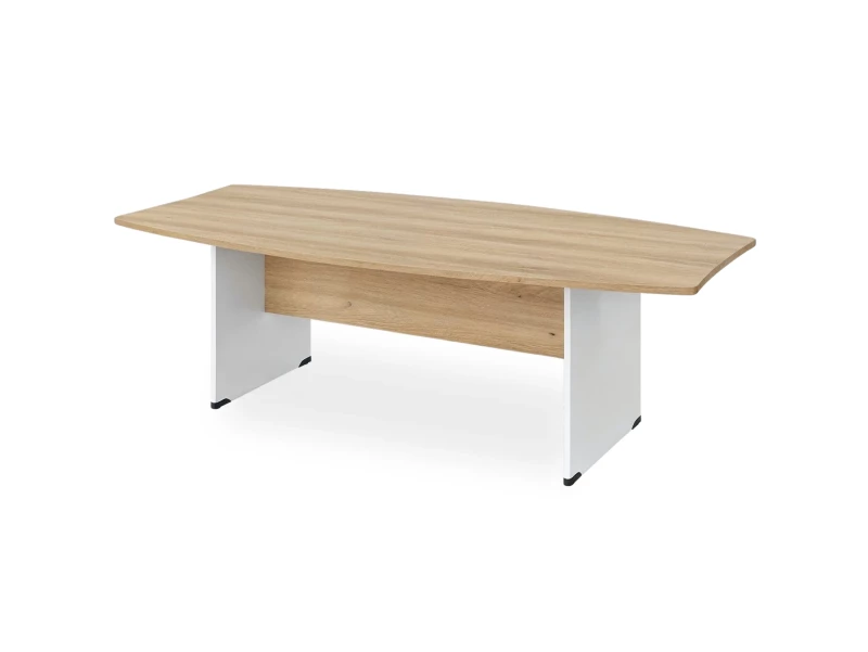 BRL RB006-240х120 Конференц-стол на панельном каркасе 2400х1200х740 Акация/Белый