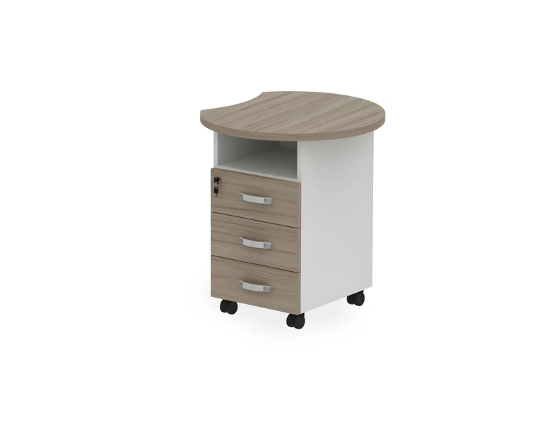 BRL RB087-64х70R Тумба приставная правая 640х700х740 Шорвуд/Белый