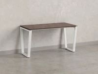 Стол прямой на U-образных опорах 1600x700x750 RM003-16x7 Дуб Апрельский шоколад/Белый