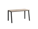 Стол прямой на Л-образных опорах 1000x800x750 RM004-10x8 Дуб Маувелла/Черный