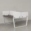 Бенч-система, 2 рабочих места, 5 тканевых экранов 1800x1200x750 RM172-3-18x12 Дуб Апрельский шоколад/Белый