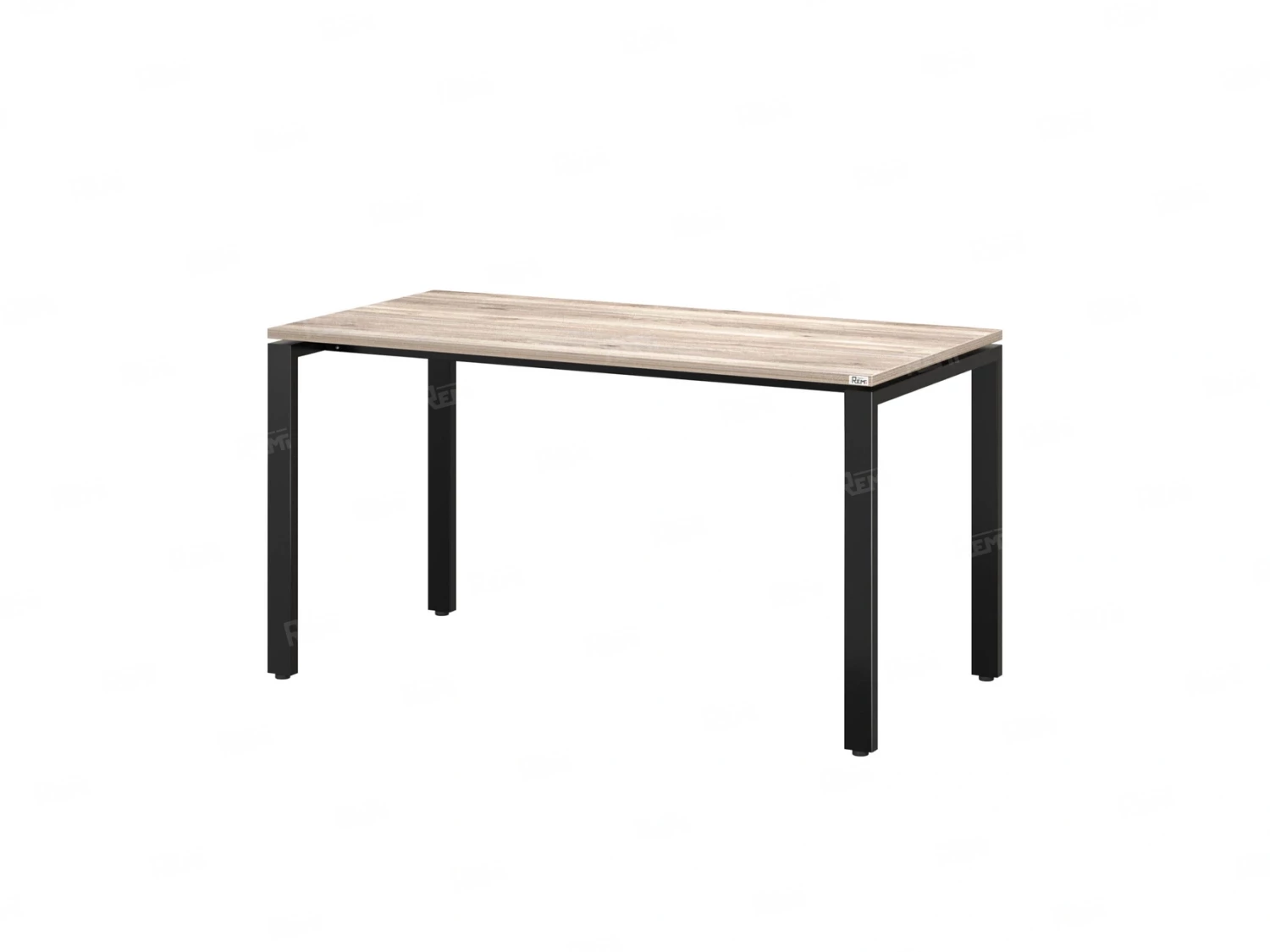 Стол прямой на П-образных опорах 1000x600x750 RM001-10x6 Дуб Маувелла/Черный
