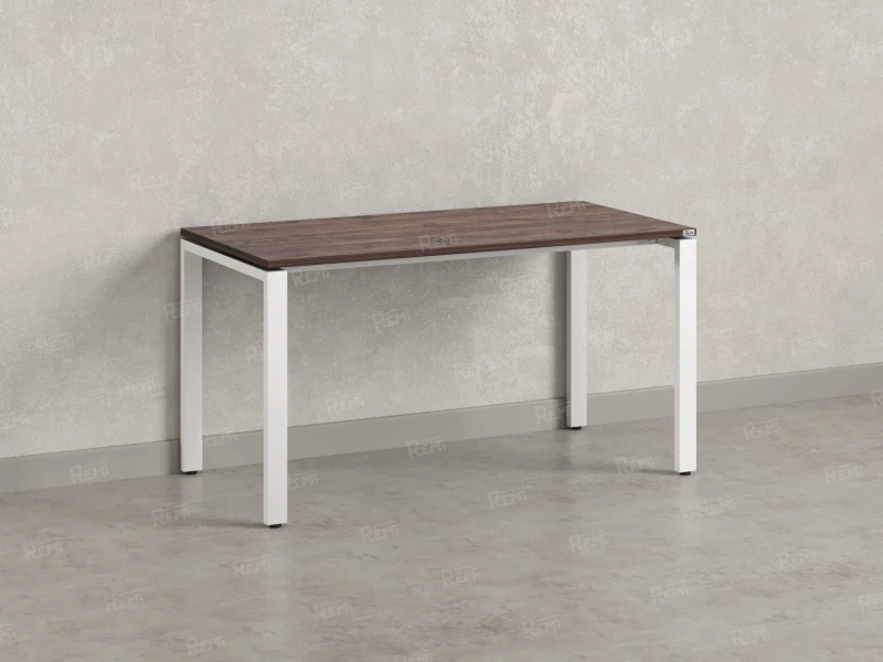 Стол прямой на П-образных опорах 1400x700x750 RM001-14x7 Дуб Апрельский шоколад/Белый