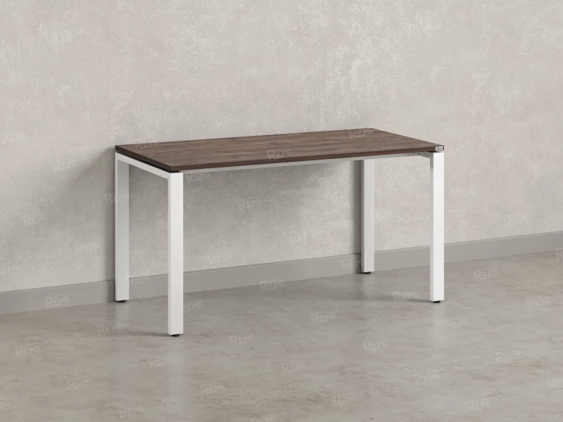 Стол прямой на П-образных опорах 1400x700x750 RM001-14x7 Дуб Апрельский шоколад/Белый