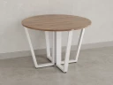 Круглый стол на U-образных опорах 1500x1500x750 RM188-15x15 Дуб Юстус/Белый